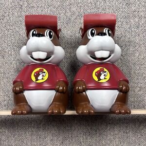 Buc-ee's Beaver Refillable Drink Cups Set of 2 Missing Straws